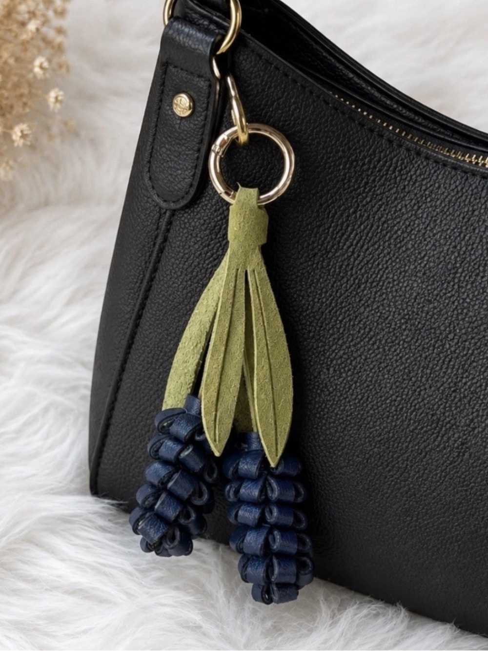 Lavender Flower Handmade Keychain Bag Charm Gift New